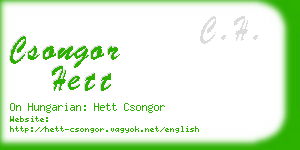 csongor hett business card